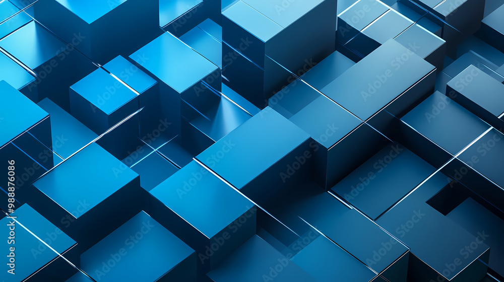 Futuristic blue network with a tech feel Futuristic blue network with a tech feel