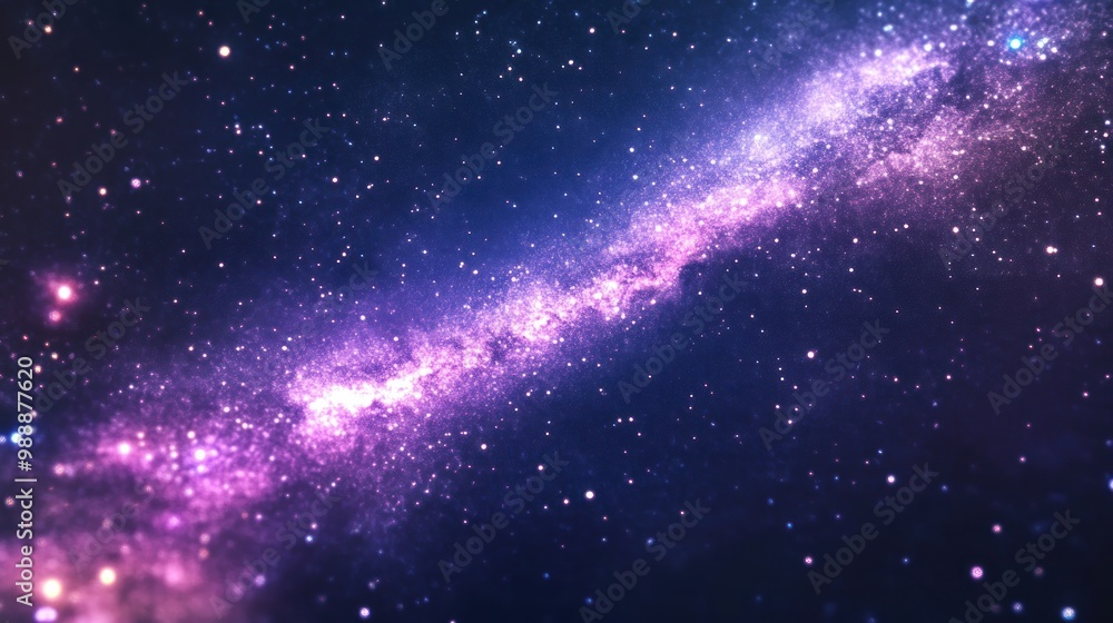 Naklejka premium Milky Way Galaxy, Space Photography