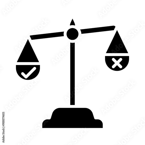 Legal Ethics glyph icon