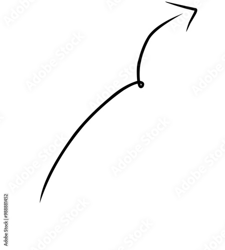 illustration of a pencil arrow element