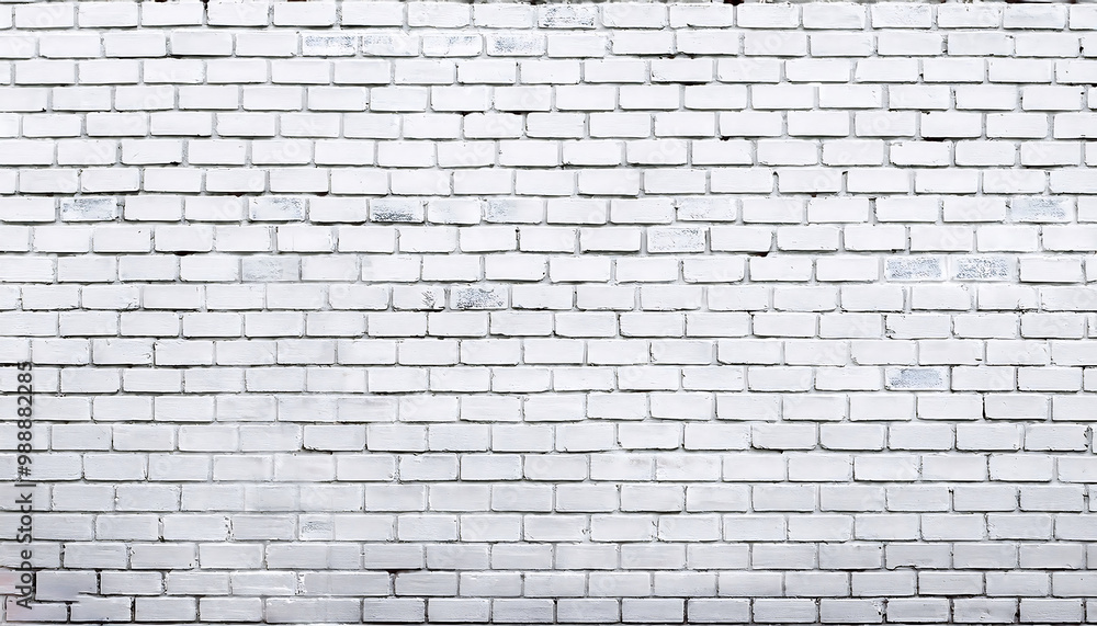 Wide White Brick Wall Texture Perfect Panoramic Backdrop for Home & Office Design Wide White Brick Wall Texture Perfect Panoramic Backdrop for Home & Office Design
