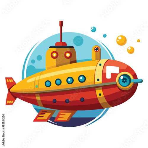 Submarine vector illustration