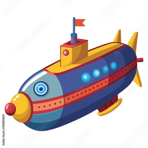 Submarine vector illustration