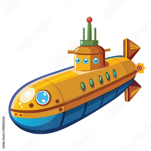 Submarine vector illustration