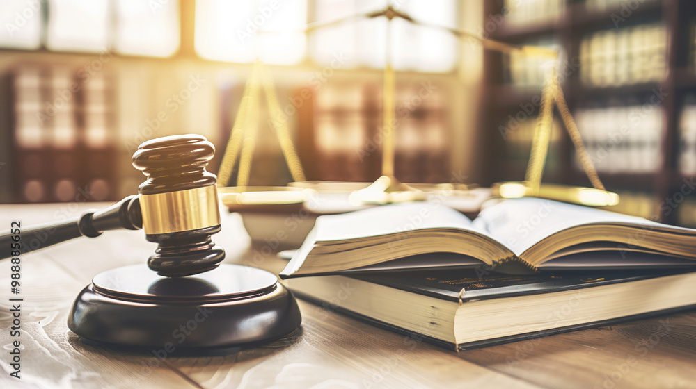 Judge in courtroom holding gavel, displaying authoritative presence amidst legal documents and flag backdrop, capturing decisive judicial role and courtroom environment. Judge in courtroom holding gavel, displaying authoritative presence amidst legal documents and flag backdrop, capturing decisive judicial role and courtroom environment.
