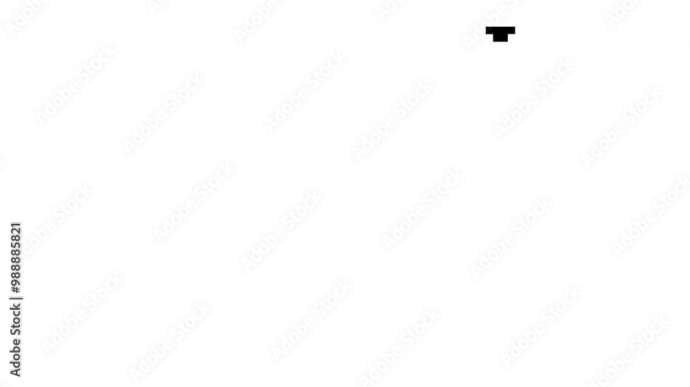 Black and white pixel square transition animation for video editing concept Black and white pixel square transition animation for video editing concept