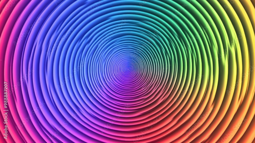 Rainbow Spiral Abstract Rainbow Spiral Abstract