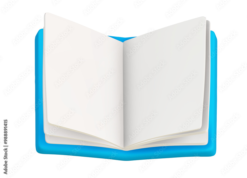 Open book 3d isolated on png transparent background. Open book 3d isolated on png transparent background.