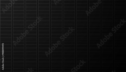 Black Solar panel pattern for the background. Banner of a set of solar panels as a template for designs in the concept of alternative green energy. Vector illustration