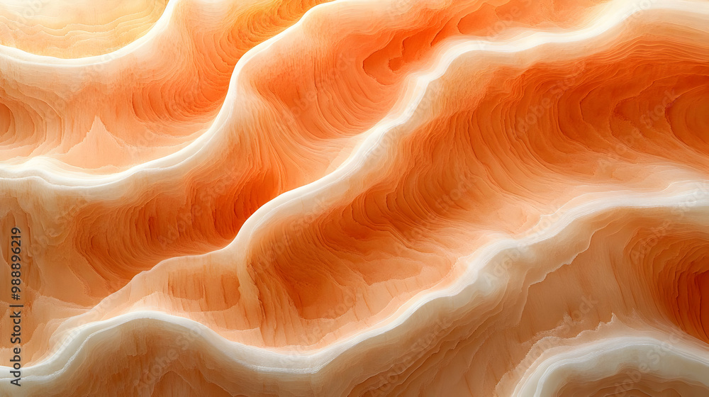 Abstract Background - Orange and White Swirls Abstract Background - Orange and White Swirls