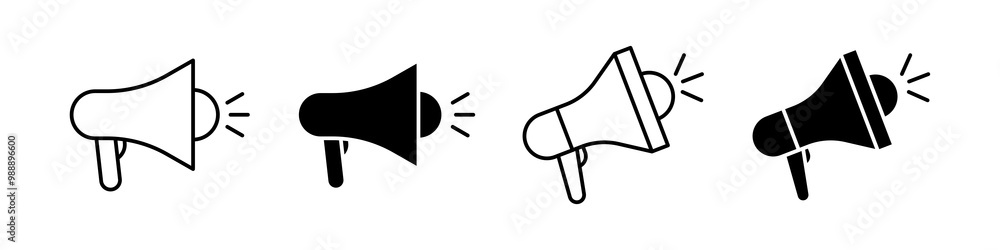 loudspeaker icon set loudspeaker icon set