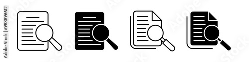 search result icon set