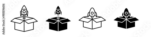 launch new product icon set