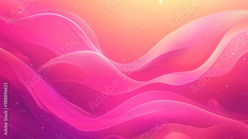 A vibrant pink gradient background with flowing waves, ideal for eco-friendly designs, adding freshness and energy to your nature-inspired visuals