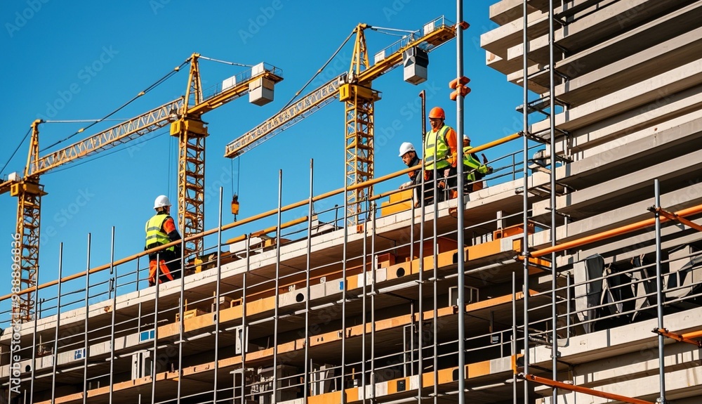 Jakarta June 2, 2023, building construction is still underway Jakarta June 2, 2023, building construction is still underway