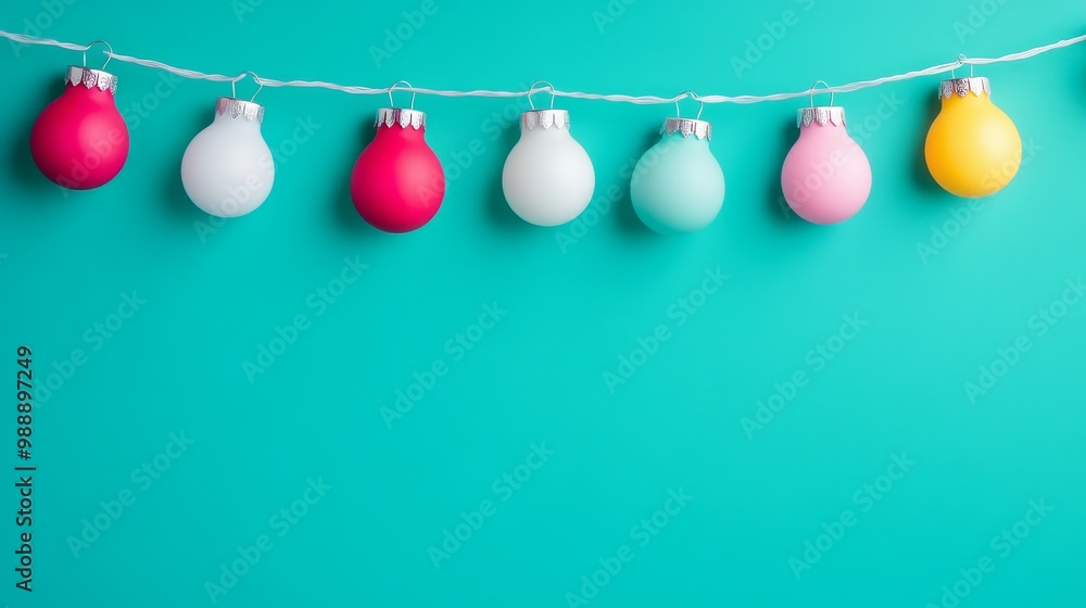 multicolored string lights, blue, yellow, pink, multicolored string lights, blue, yellow, pink,