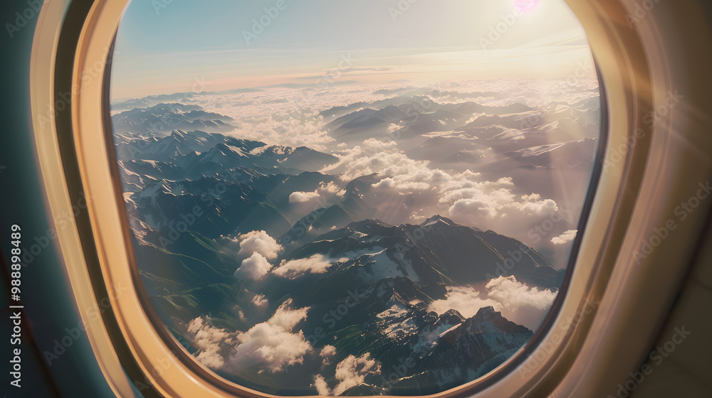 View outside the plane window View outside the plane window