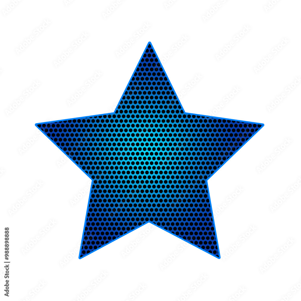 blue star isolated on white blue star isolated on white