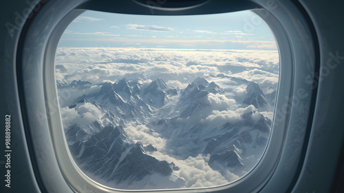 View outside the plane window