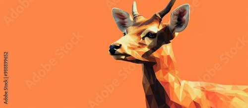 Intriguing and aesthetically pleasing geometric illustration of an animal photo