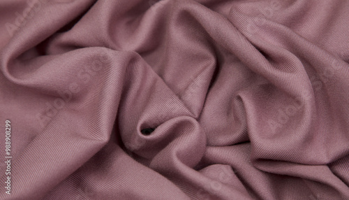 Pink fabric background. Pink cloth waves background texture. Pink fabric cloth textile material.