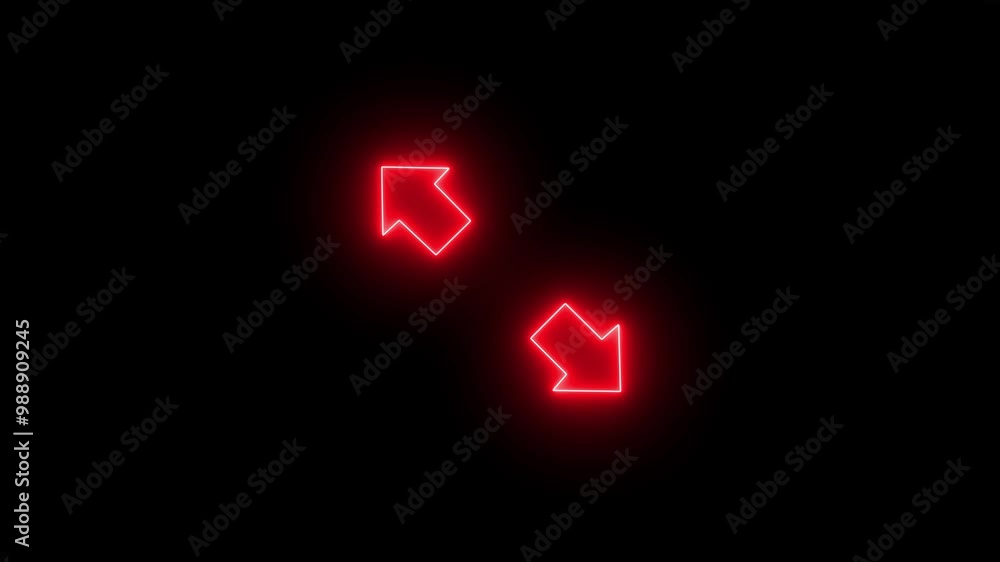 Neon glowing arrow animation, flashing directional separate arrow .animation of glowing colorful neon arrows isolated Neon glowing arrow animation, flashing directional separate arrow .animation of glowing colorful neon arrows isolated
