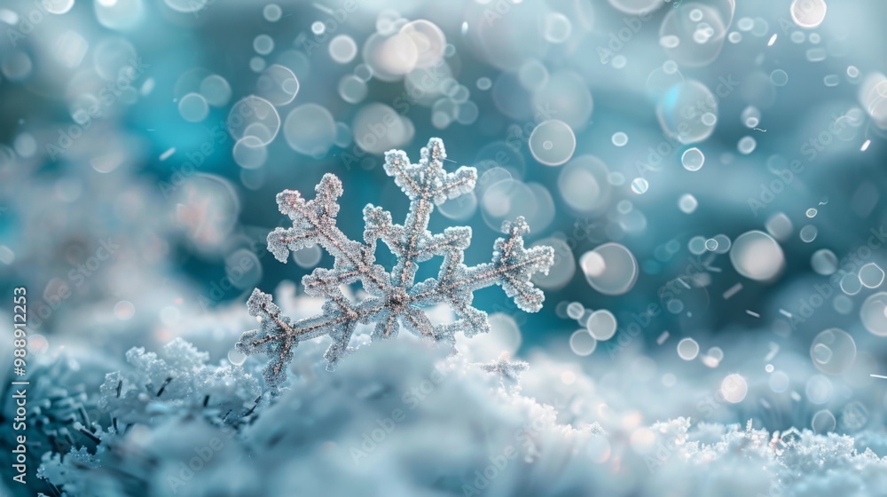 Beautiful winter scene with delicate snowflakes and ice crystals on a light blue bokeh background, perfect for Christmas and seasonal designs,holiday cards, and winter-themed marketing materials.
Beautiful winter scene with delicate snowflakes and ice crystals on a light blue bokeh background, perfect for Christmas and seasonal designs,holiday cards, and winter-themed marketing materials.