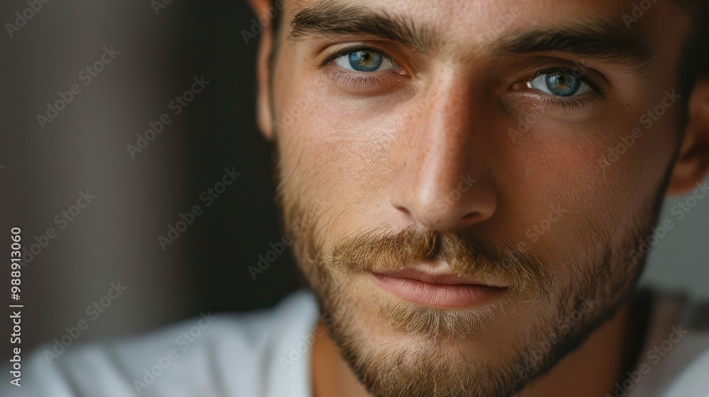 Close-up portrait of a confident young adult Close-up portrait of a confident young adult
