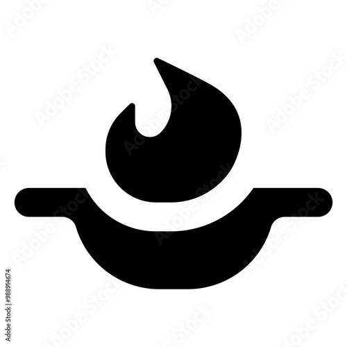 Wok Fire Icon