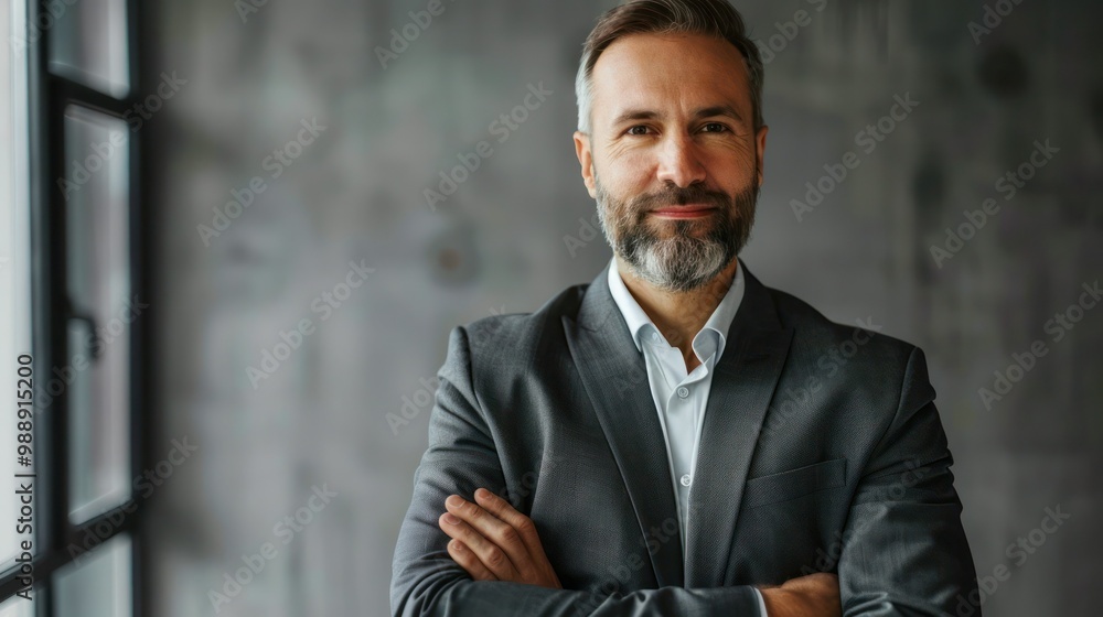Portrait of a confident man in a suit Portrait of a confident man in a suit