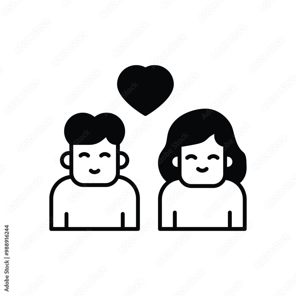 Romantic Walk vector icon stock illustration Romantic Walk vector icon stock illustration