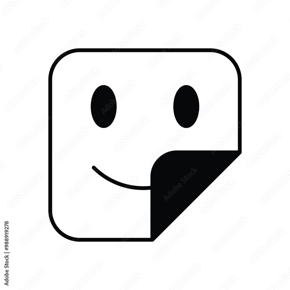 Sticker vector icon stock illustration Sticker vector icon stock illustration