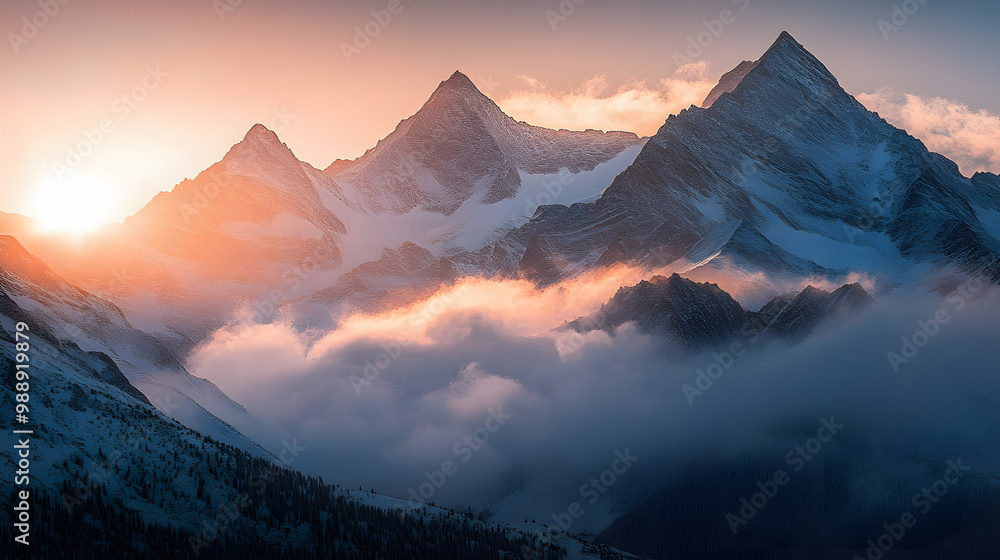 sunrise in the mountains sunrise in the mountains