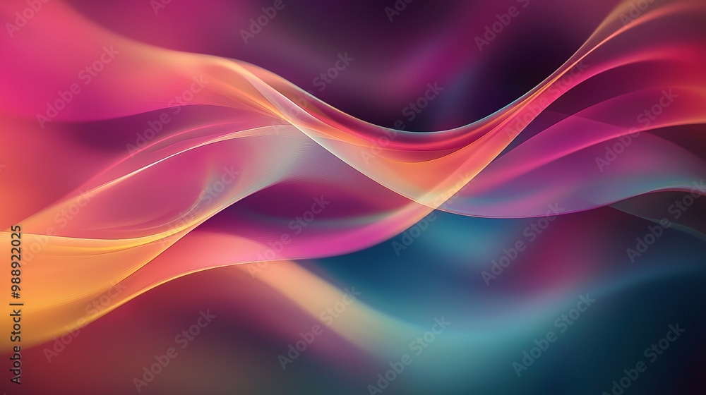 An abstract background illuminated with glowing, multicolored gradients softly blending into one another against a dark backdrop. An abstract background illuminated with glowing, multicolored gradients softly blending into one another against a dark backdrop.
