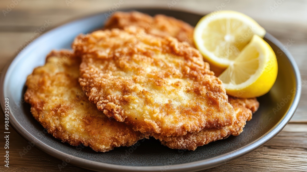 Deliciously Freshly Prepared Chicken Schnitzel Served Hot – Ideal for Restaurant Menus and Food Blogs Deliciously Freshly Prepared Chicken Schnitzel Served Hot – Ideal for Restaurant Menus and Food Blogs