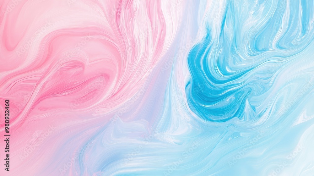 Abstract pastel background with swirling brushstrokes of soft pink, blue, and mint, blending together in a smooth, harmonious pattern. Abstract pastel background with swirling brushstrokes of soft pink, blue, and mint, blending together in a smooth, harmonious pattern.