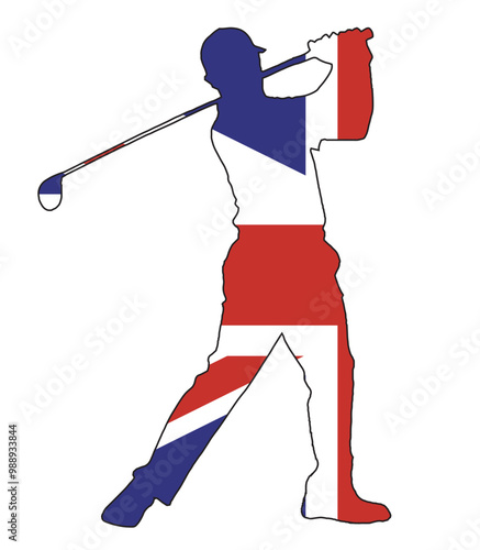 Golfer Swing Silhouette