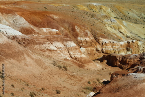 Altai Mars, Red Gorge, Kyzyl-Chin. The landscapes of Kyzyl-Chin are somehow reminds of Martian – a red deserted area with canyons. photo