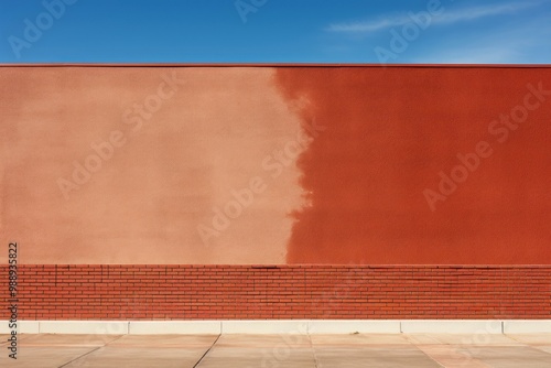 School in authum building wall architecture. photo