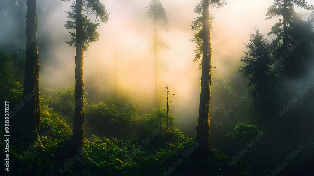 fog in the forest fog in the forest