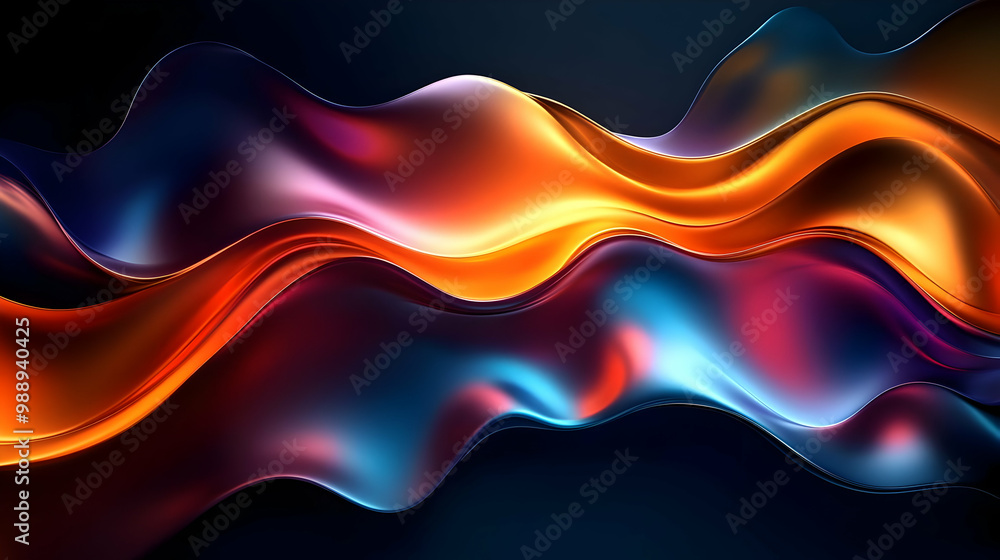 Abstract Liquid Wave Design, 3D Render, Colorful Abstract Background Abstract Liquid Wave Design, 3D Render, Colorful Abstract Background