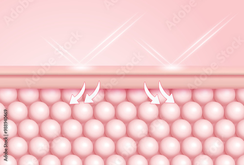 laser treatment or vitamin serum. Skin repair concept.