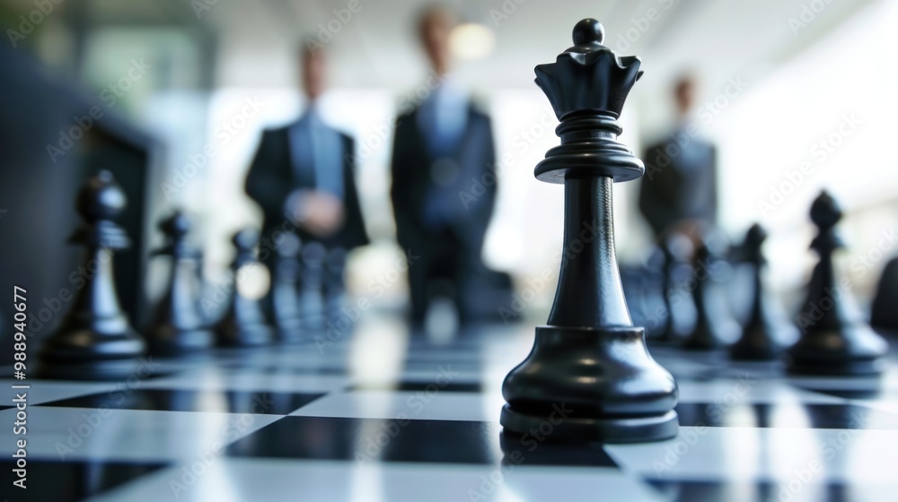 Corporate environment with a leadership team, focused on serious business strategy and decision-making Corporate environment with a leadership team, focused on serious business strategy and decision-making