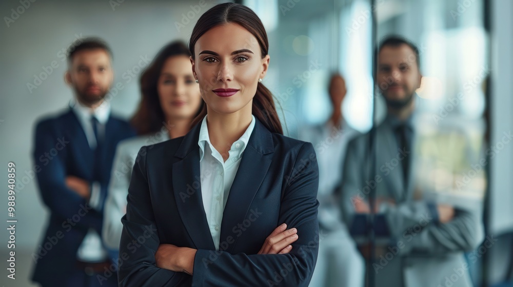 Business strategy and leadership, corporate executives showing focus and realistic facial details Business strategy and leadership, corporate executives showing focus and realistic facial details