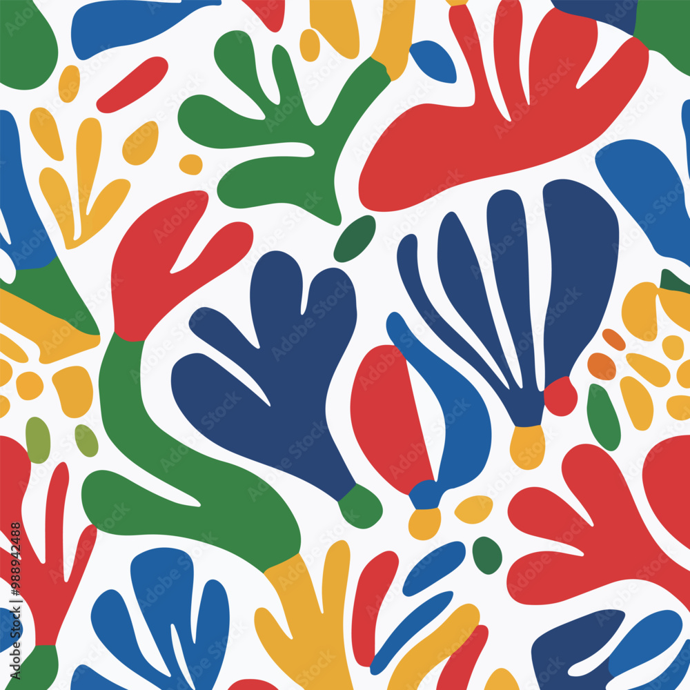 Obraz premium Abstract colorful shapes pattern（多个值）