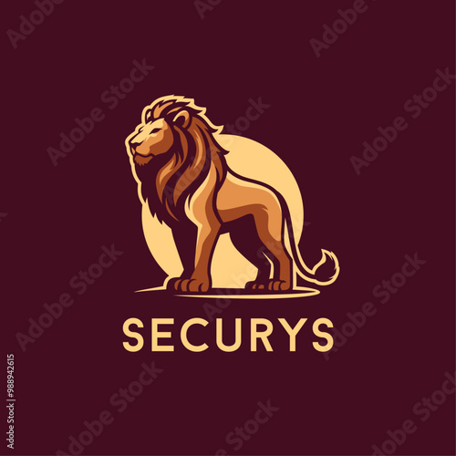 Lion Elegant Mascot Logo Template