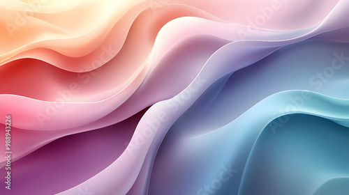 Abstract Waves of Color: A Digital Art Design