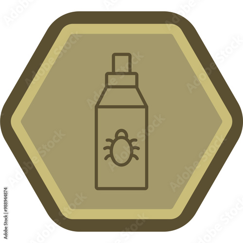 Bug Repellent Vector Icon Design