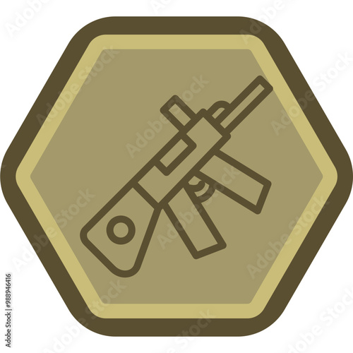 Rifle Vector Icon Design