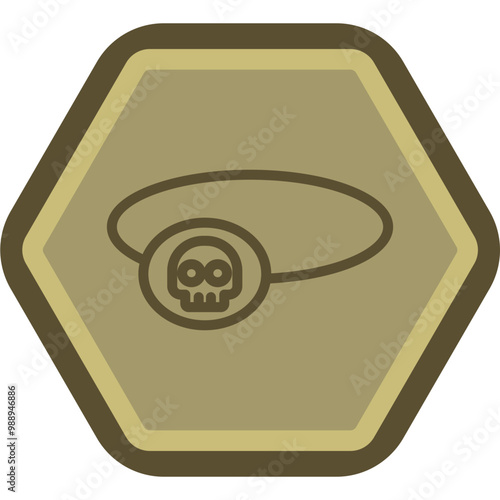 Eyepatch Vector Icon Design